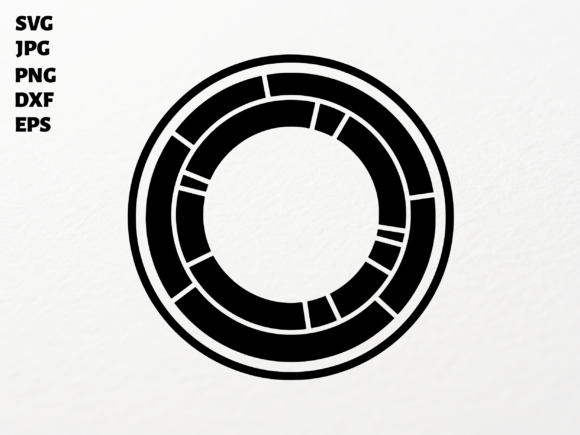Abstract Circle Data Ring SVG for Cricut - A Modern Graphic Design Asset