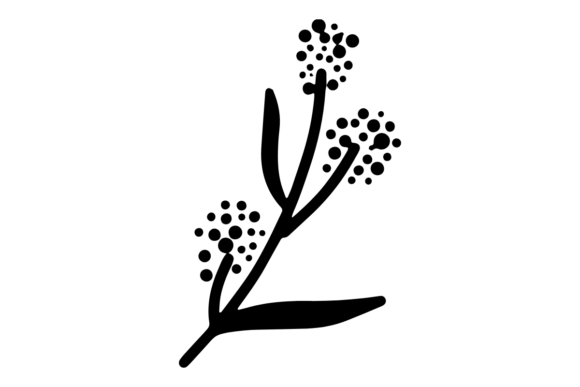 Botanical Branch Graphics for Crafts