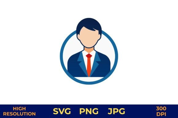 Business Professional in Suit Vector: A Graphic Illustration for Branding
