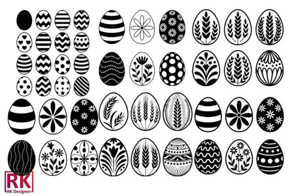 Easter Egg SVG Bundle for Crafts and Graphics