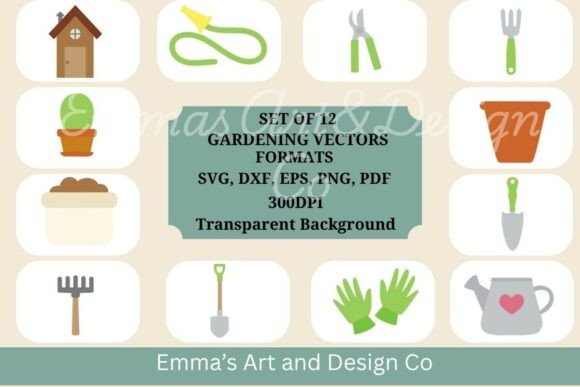Gardening Tools SVG Bundle for Crafts and Graphics