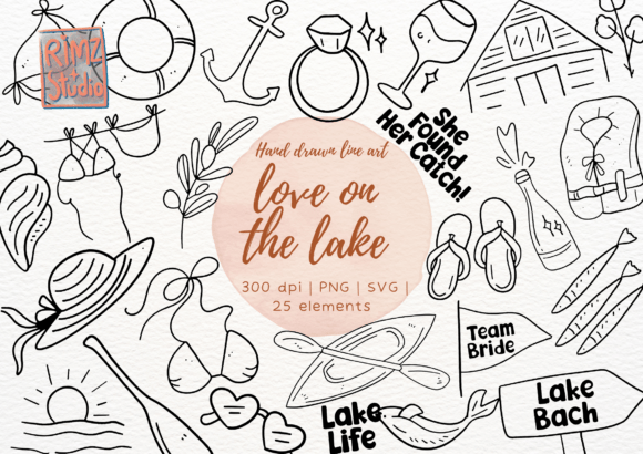 Lake Bachelorette SVG for Embroidery Projects