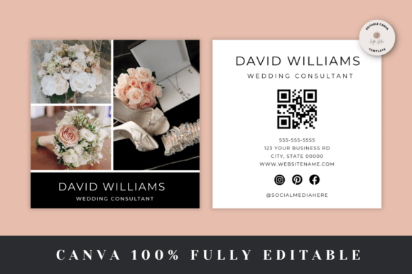 Professional Square Business Card Graphics for Modern Branding