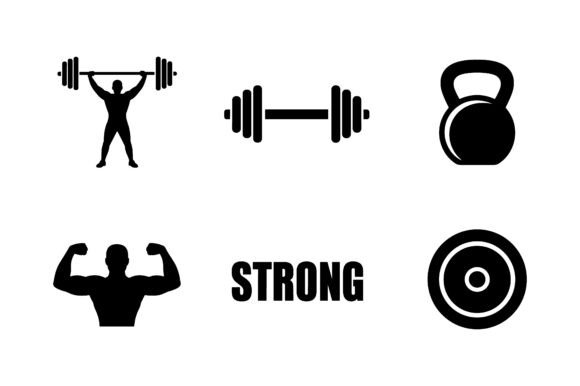 Pump Up Your Design With Gym Fitness Workout Vector Silhouette